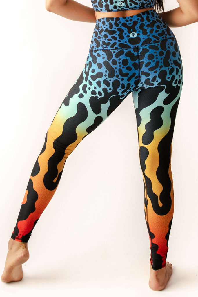 Natures Poison Printed Yoga Leggings back