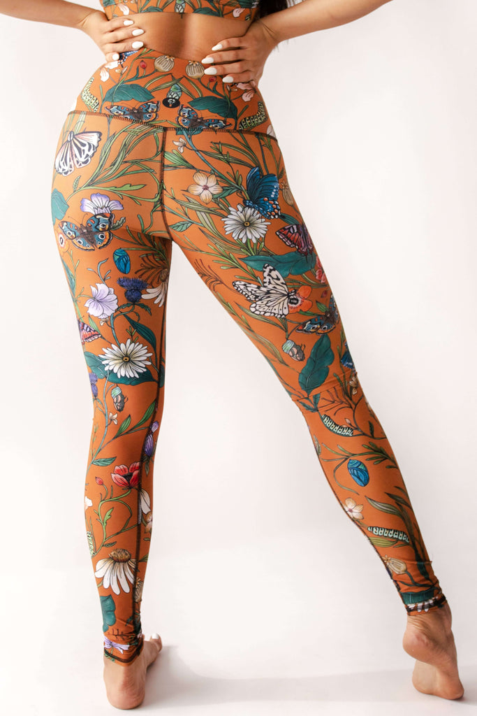 Emerge Printed Yoga Leggings back