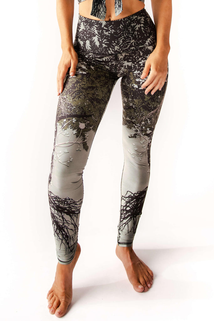 Transformation Printed Yoga Leggings front