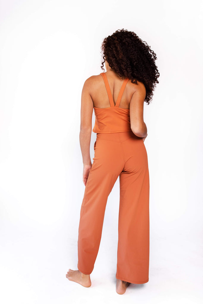 Ultimate Trouser in Burnt Orange back