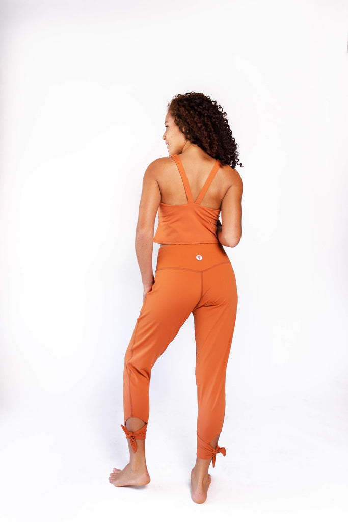 Sunday Jogger in Burnt Orange back