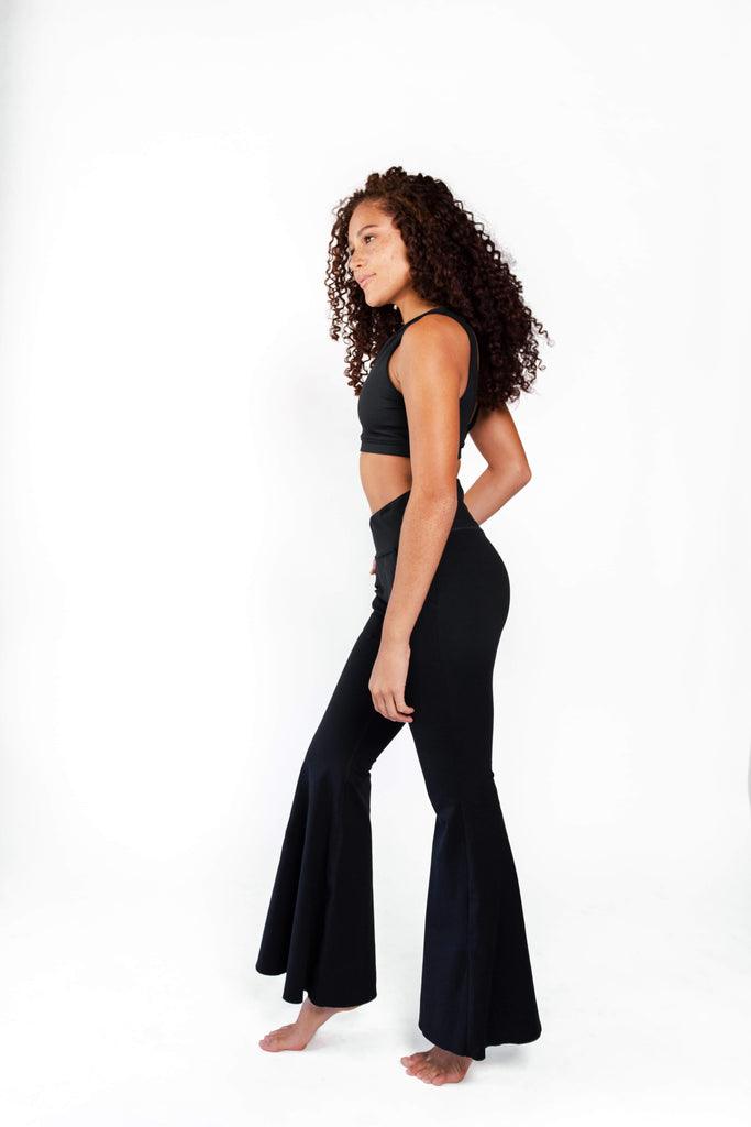 Bell Bottoms 2.0 in Jet Black left