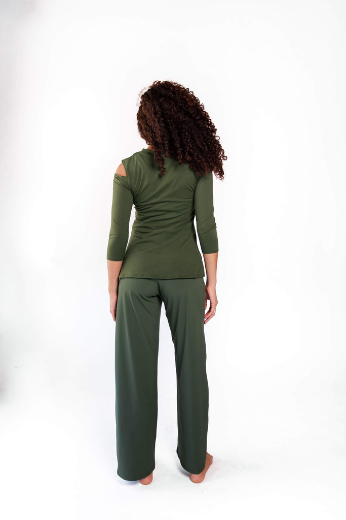 Ultimate Trouser in Forest Green back