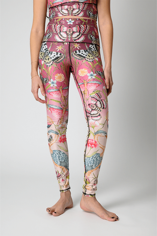 Pretty in Pink Printed Yoga Leggings