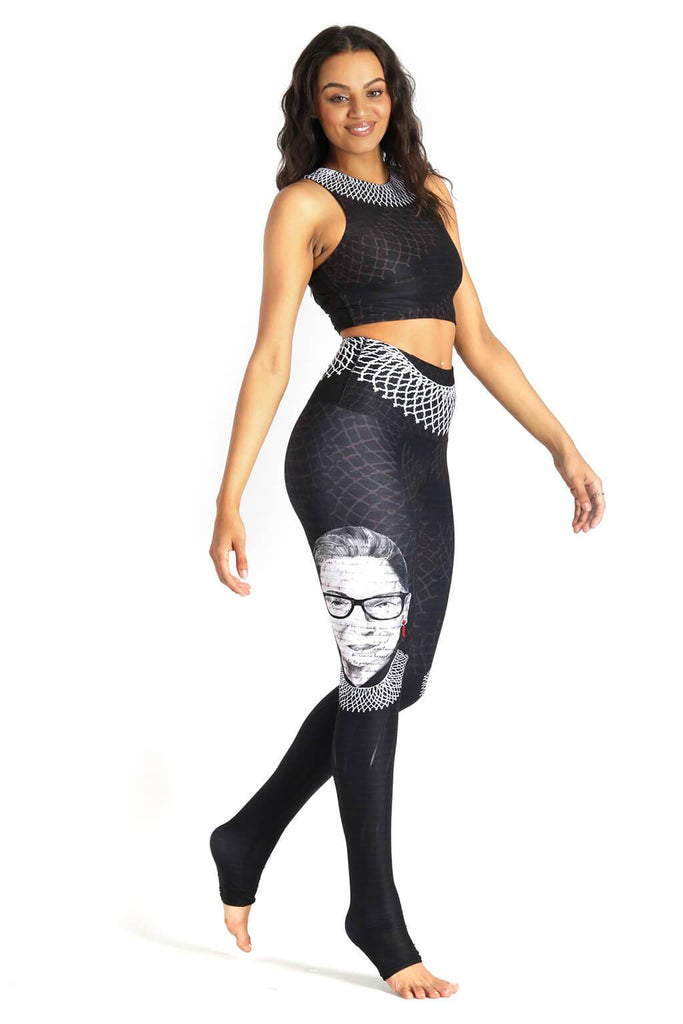 Yoga democracy Notorious RBG Printed Yoga Leggings 