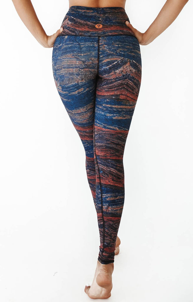 Pedra Printed Yoga Leggings Back