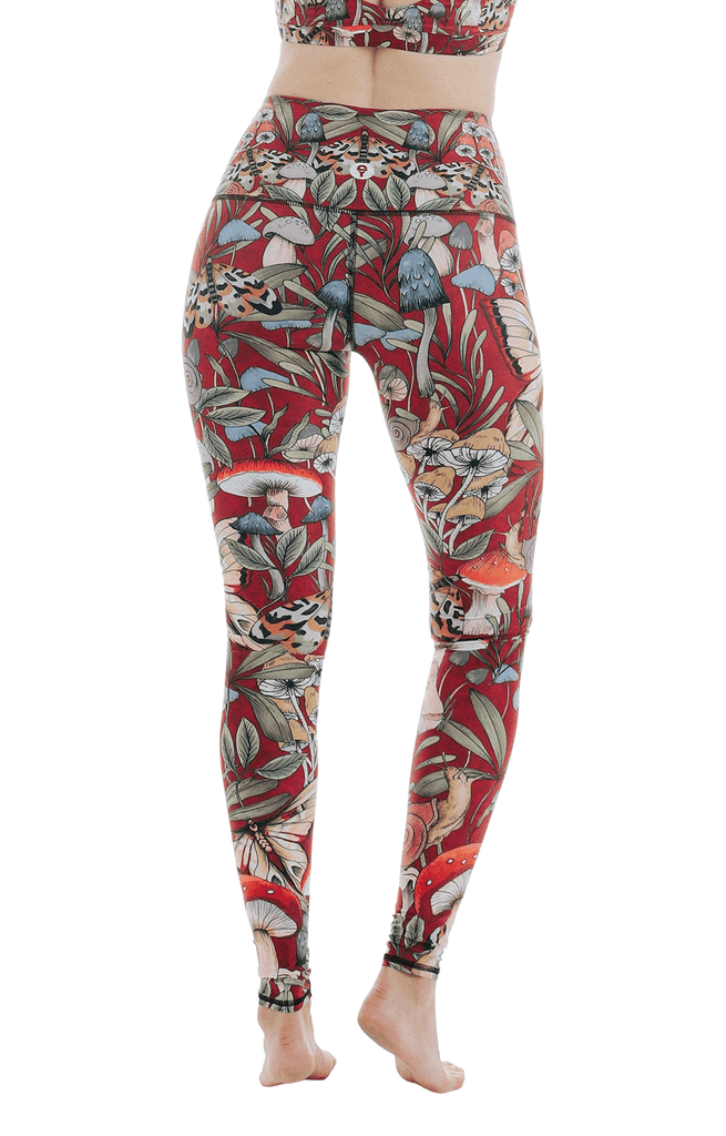 Fun Gal Printed Yoga Leggings Back View