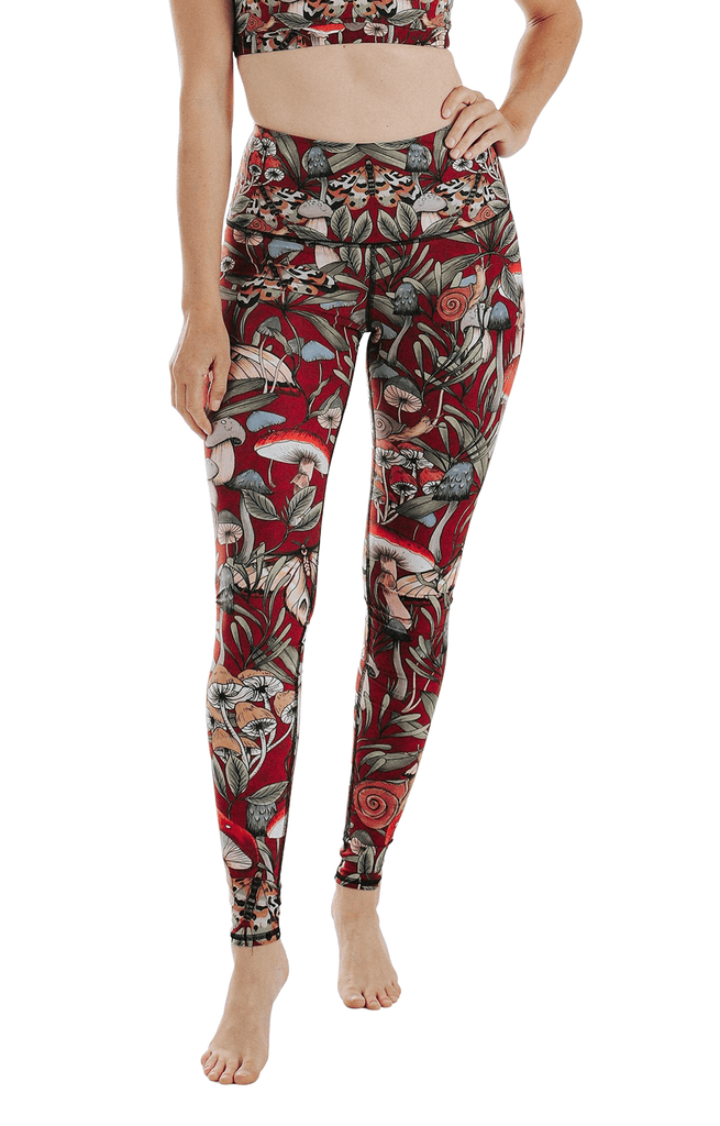 Fun Gal Printed Yoga Leggings Front View