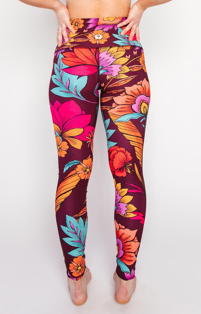 Indie Flow Printed Yoga Leggings back