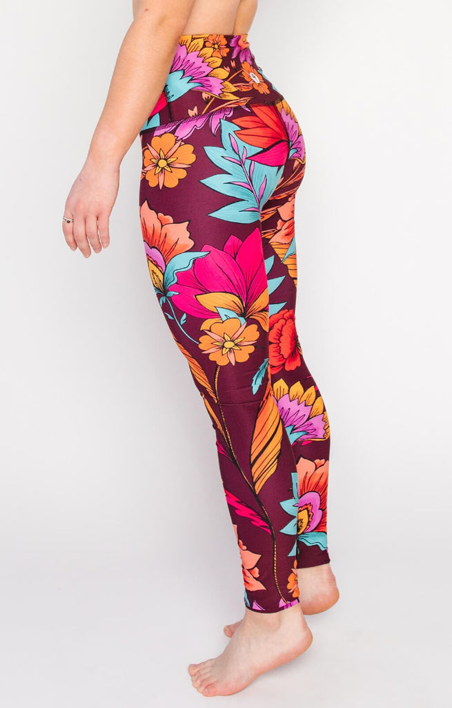 Indie Flow Printed Yoga Leggings left