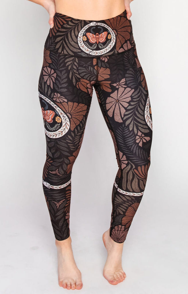 Ouraboros Printed Yoga Leggings front