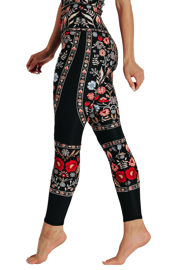 Rustica Printed Yoga Leggings Left