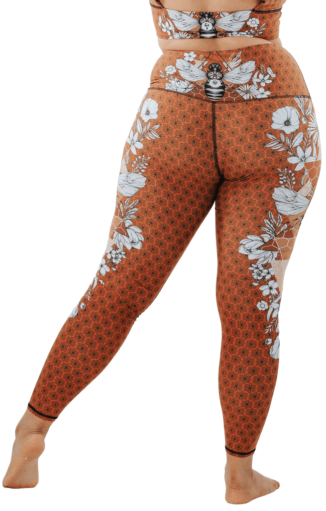 Beeloved Printed Yoga Legging Back