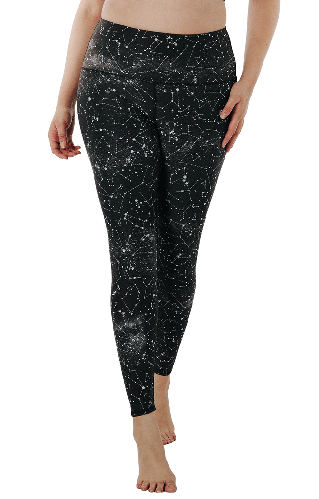 Star Dust Printed Yoga Leggings plus