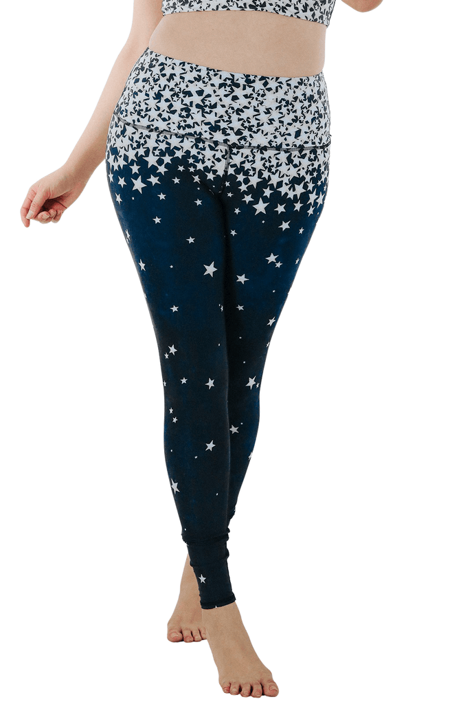 Star Struck Printed Yoga Leggings plus front