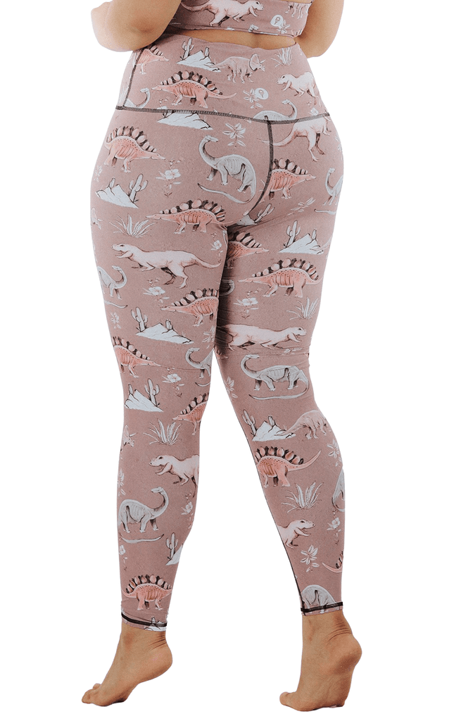 Stokasaurus Printed Yoga Leggings plus back