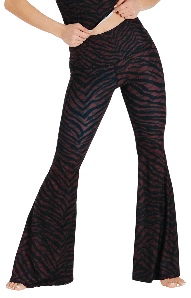 Fierce Feline Printed Bell Bottoms Front