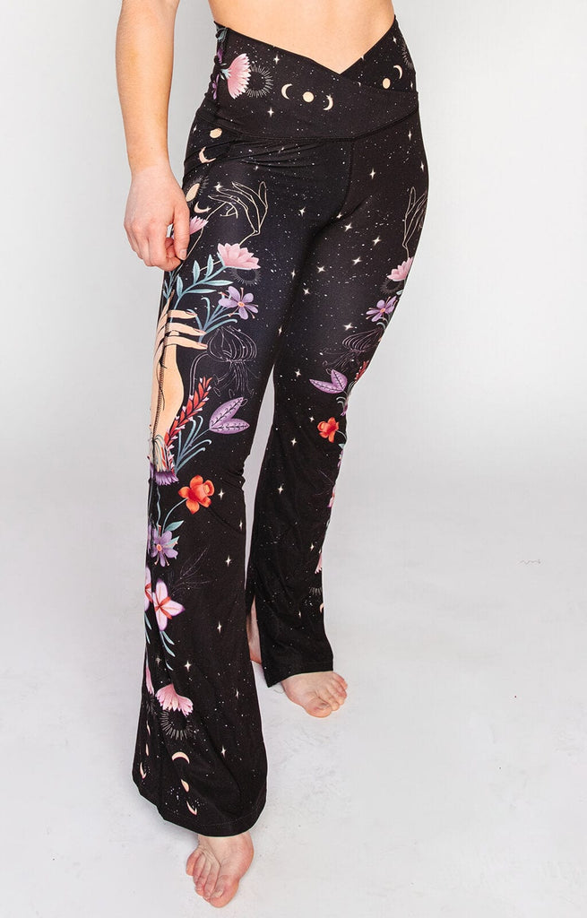 Split Flare Pant In Celestial Timing front side