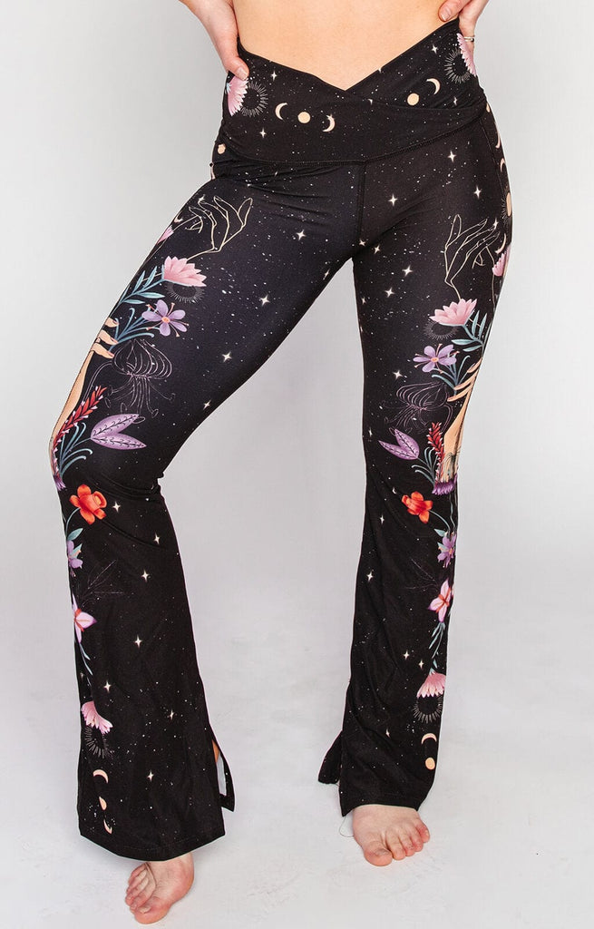 Split Flare Pant In Celestial Timing front