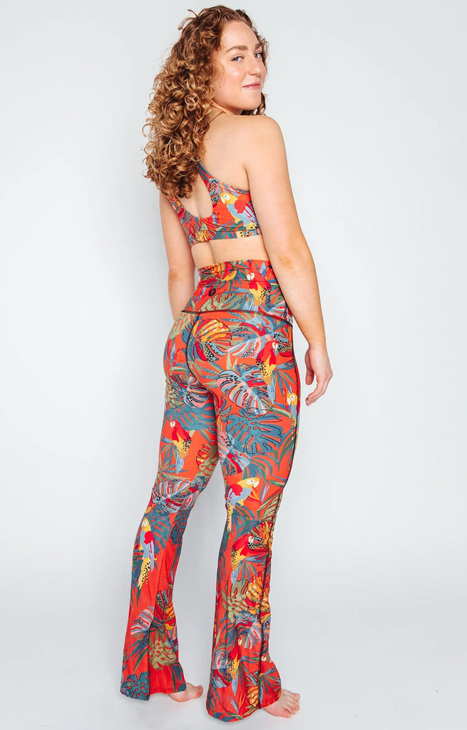 Split Flare Pant In Tropical Paradise full