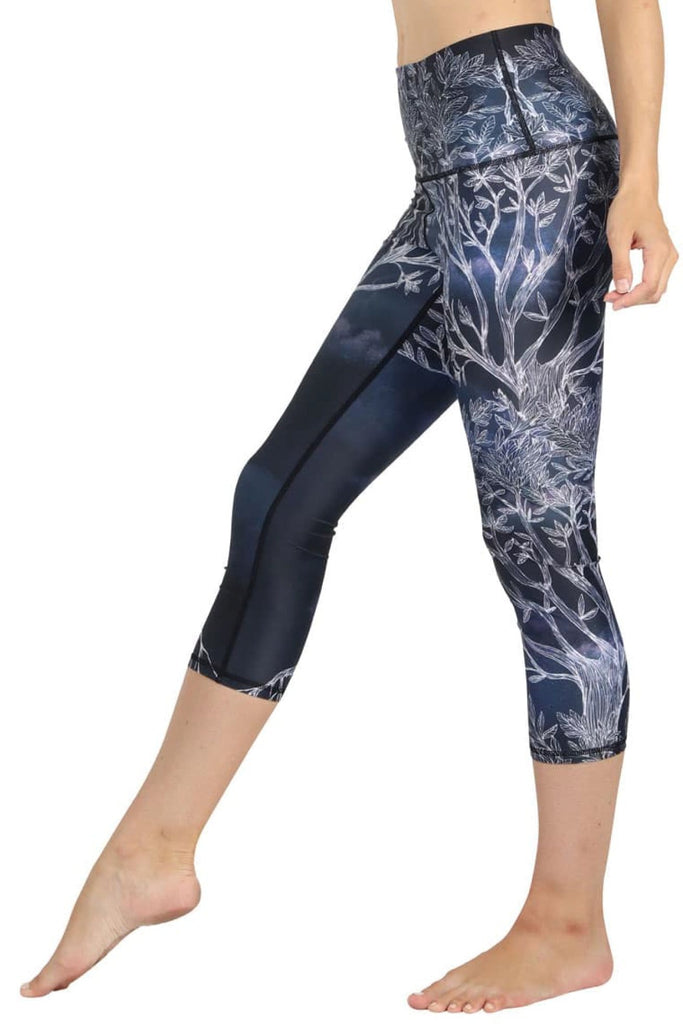 Yoga Democracy Leggings Root to Rise Printed Yoga Crops