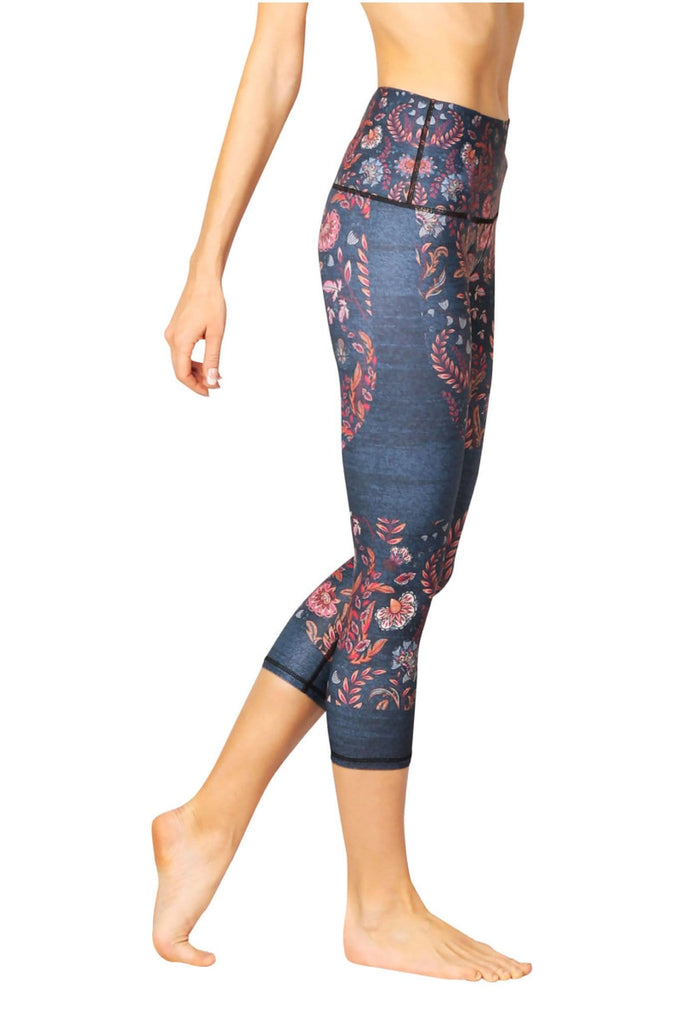 Yoga Democracy Leggings Festival Denim Printed Yoga Crops