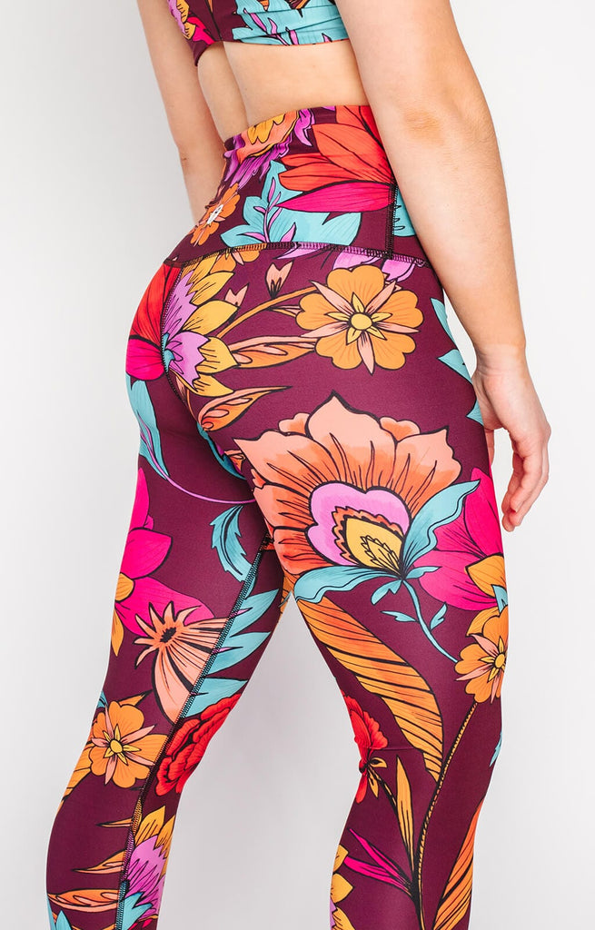 Indie Flow Printed Yoga Crops close