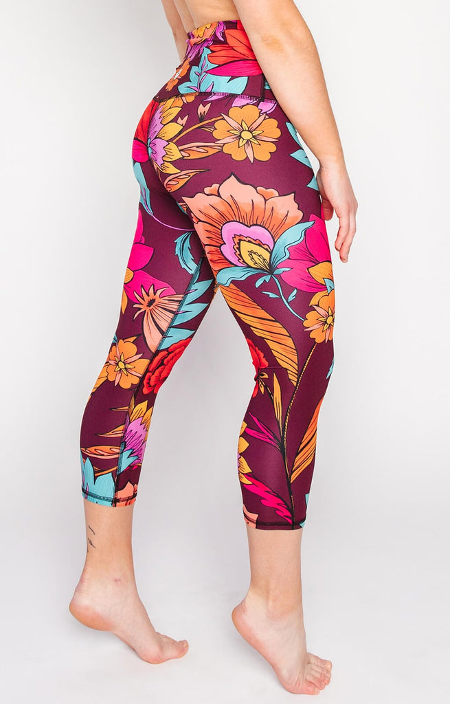 Indie Flow Printed Yoga Crops right