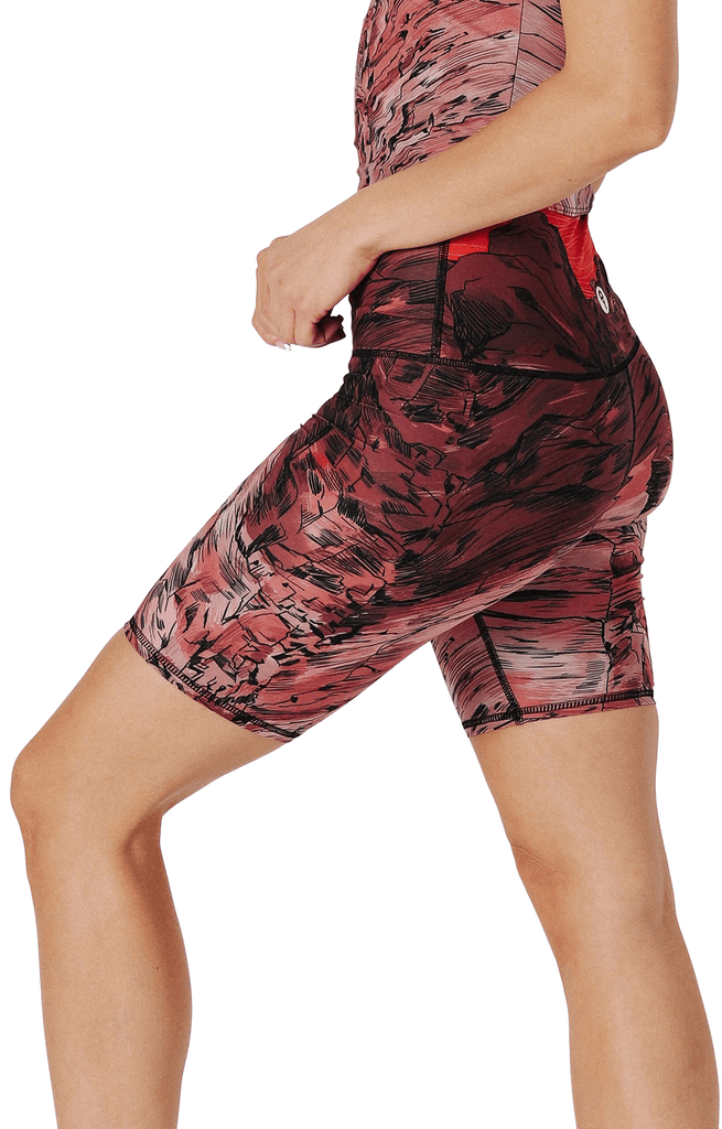 Biker Shorts in Red Rocks Left View