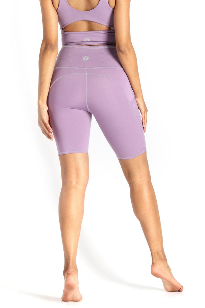 Utility Biker Short in Amethyst Back View