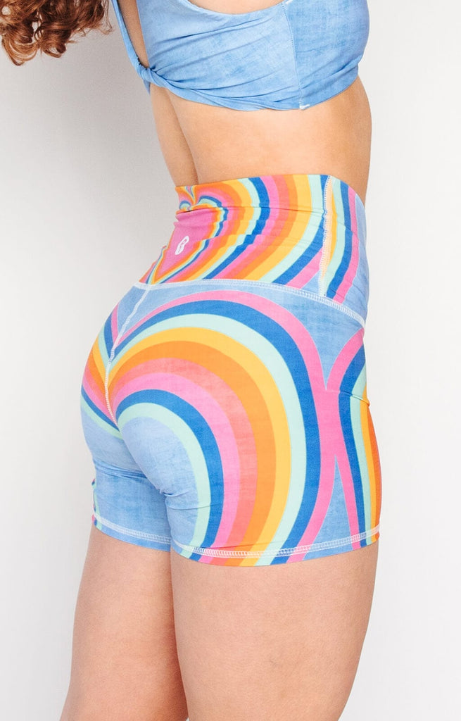 Movement Short in Rainbow Love left