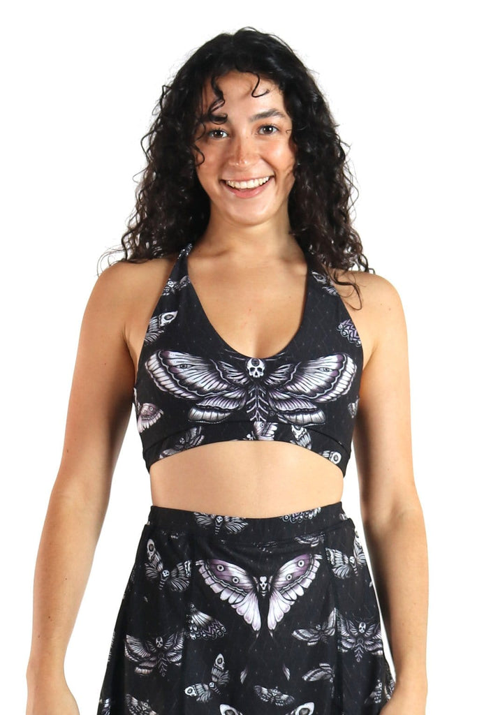 yoga democracy eco-friendly Mystique sports Bra in Rebirth print