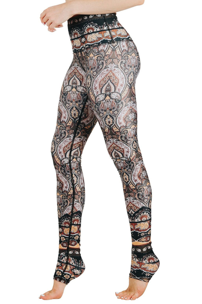 Yoga Democracy  Espresso Yourself Printed Yoga Leggings