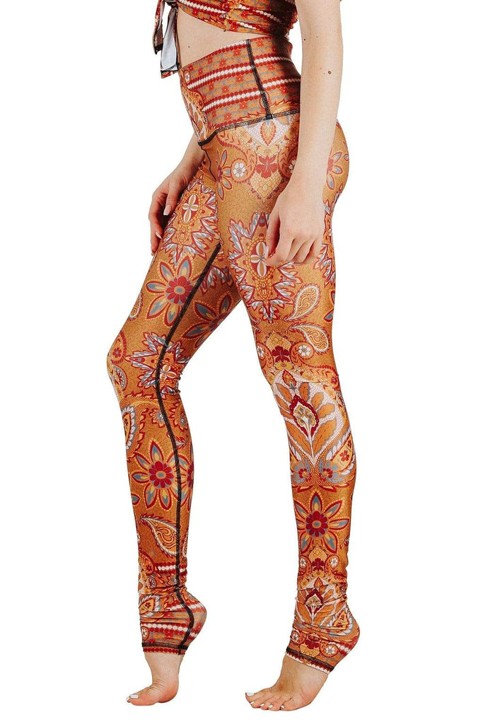 Yoga Democracy  Rad Paisley Printed Yoga Leggings