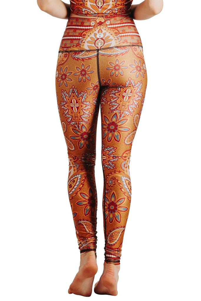 Yoga Democracy  Rad Paisley Printed Yoga Leggings