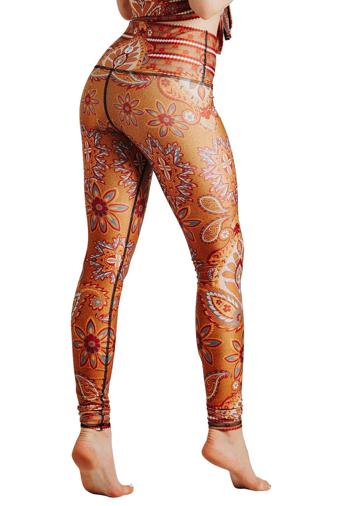 Yoga Democracy  Rad Paisley Printed Yoga Leggings