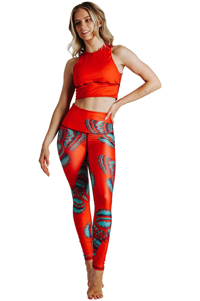 Yoga Democracy  Bright Flight Printed Yoga Legging