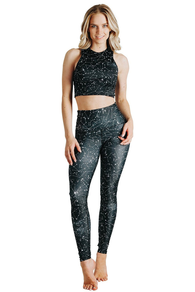 Yoga Democracy  Star Dust Printed Yoga Leggings