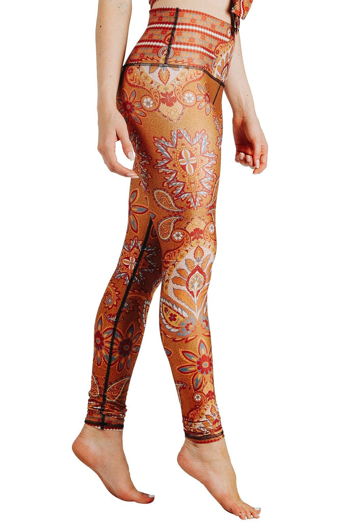 Yoga Democracy  Rad Paisley Printed Yoga Leggings