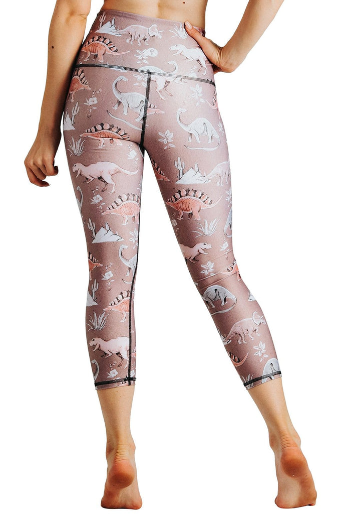 Yoga Democracy Leggings Stokasaurus Printed Yoga Crops