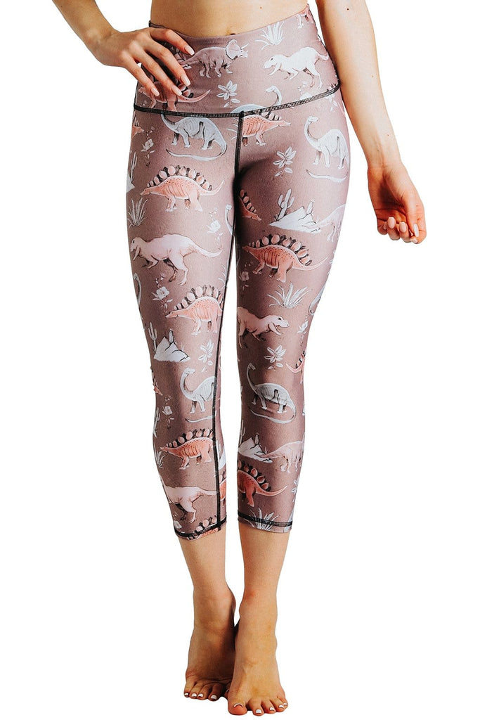 Yoga Democracy Leggings Stokasaurus Printed Yoga Crops