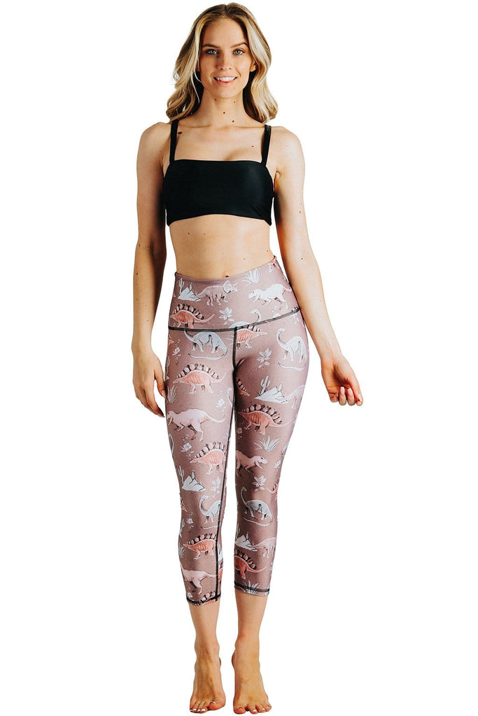 Yoga Democracy Leggings Stokasaurus Printed Yoga Crops