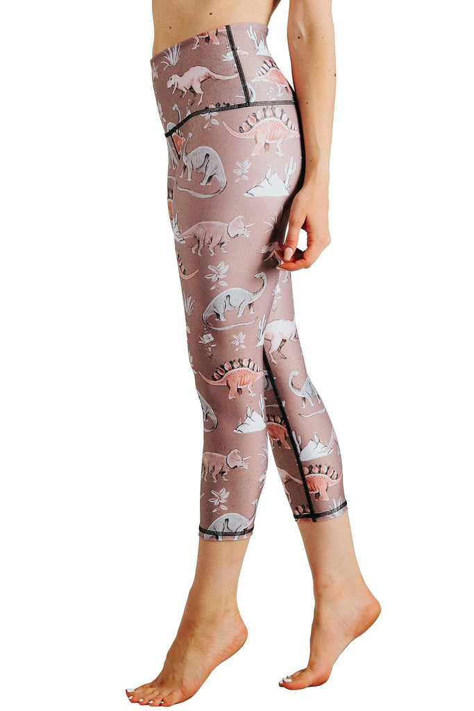 Yoga Democracy Leggings Stokasaurus Printed Yoga Crops