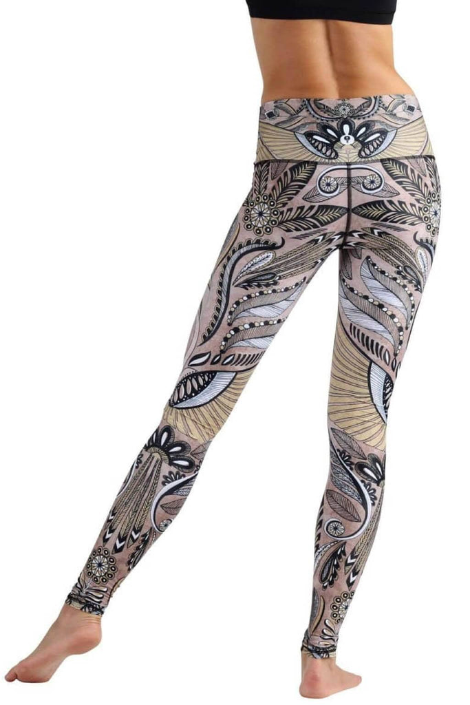 Yoga Democracy Leggings Desert Goddess Printed Yoga Leggings