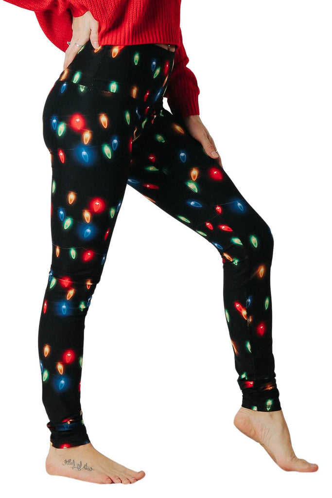 Yoga Democracy Leggings Light Me Up Printed Yoga Leggings