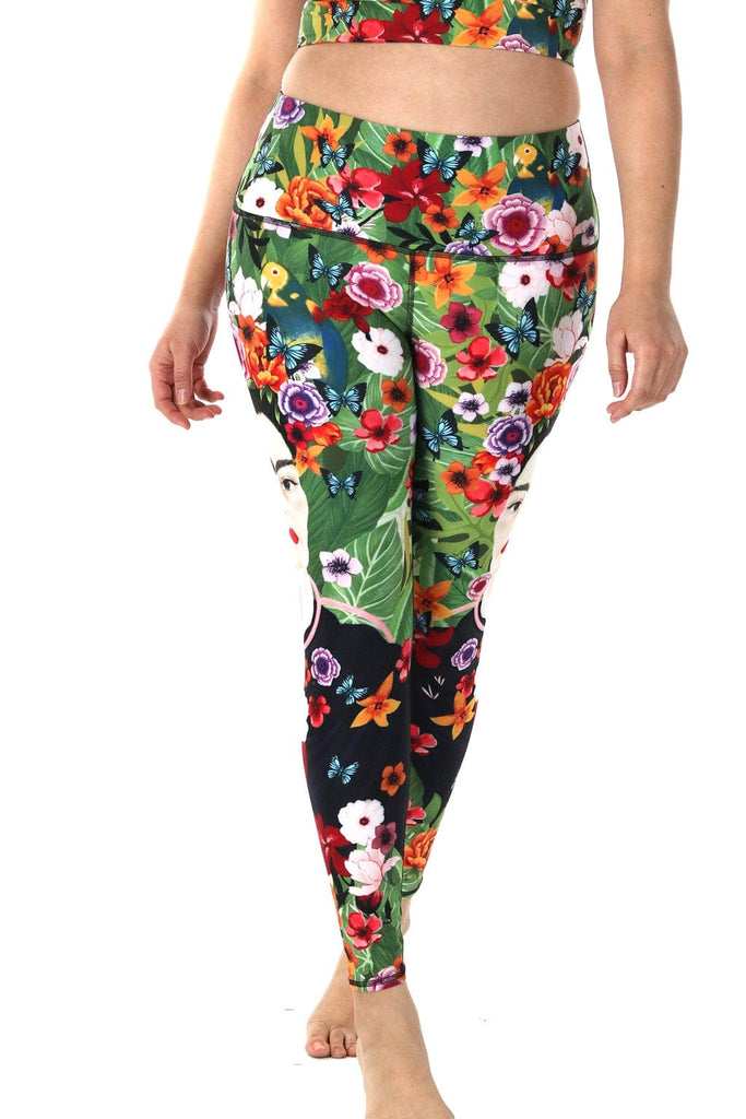 Yoga democracy Kahlo Printed Yoga Leggings 