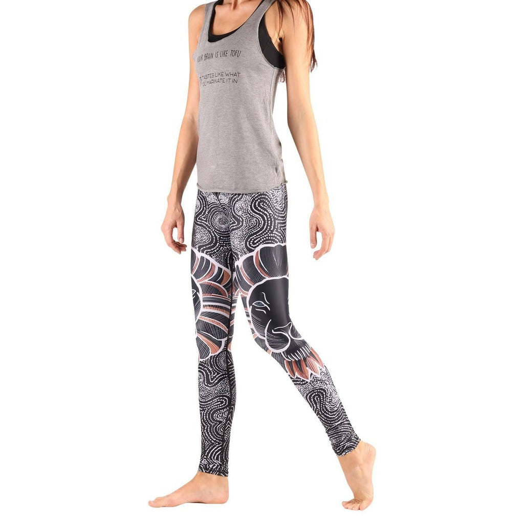 Yoga Democracy Leggings Lions Don't Sheep Printed Yoga Leggings - Final Sale