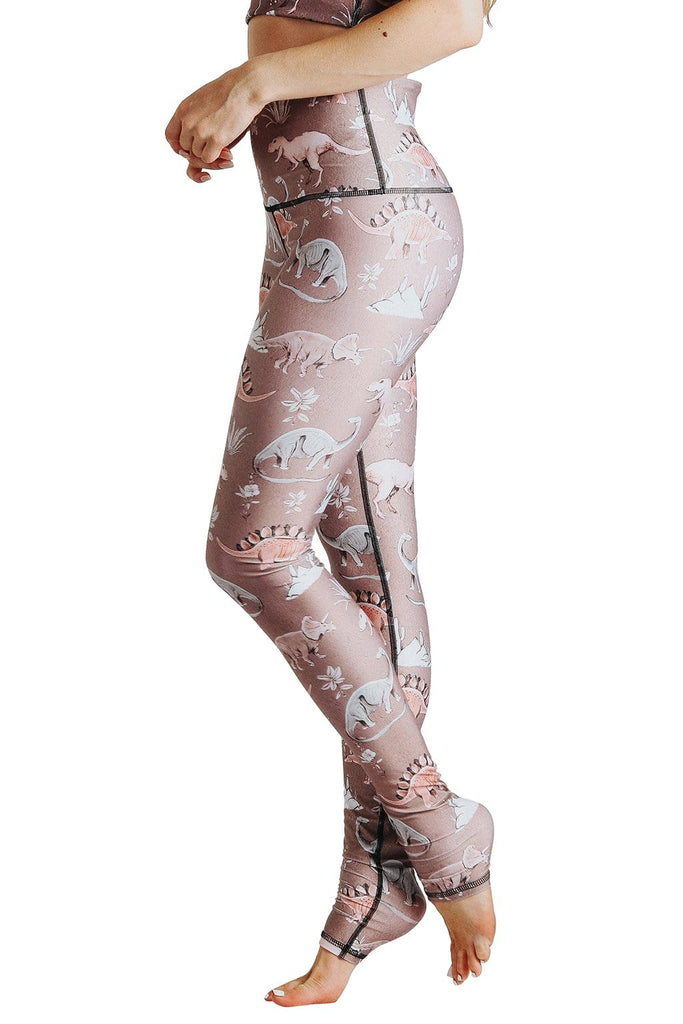 Yoga Democracy  Stokasaurus Printed Yoga Leggings