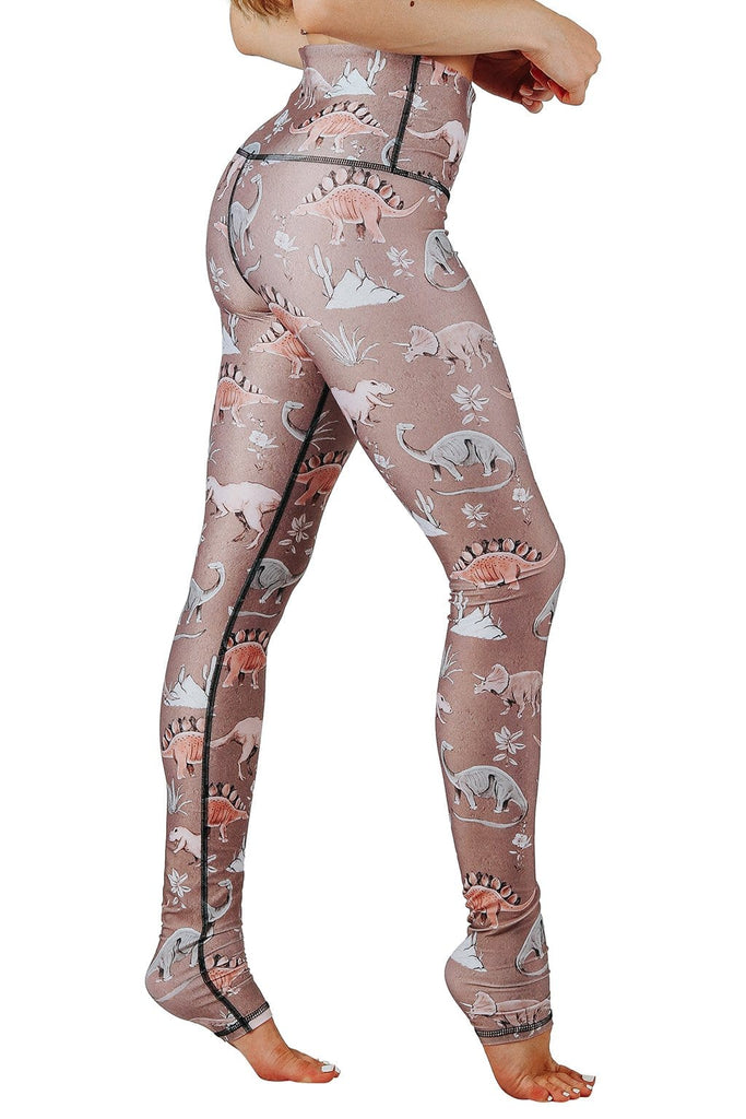 Yoga Democracy  Stokasaurus Printed Yoga Leggings