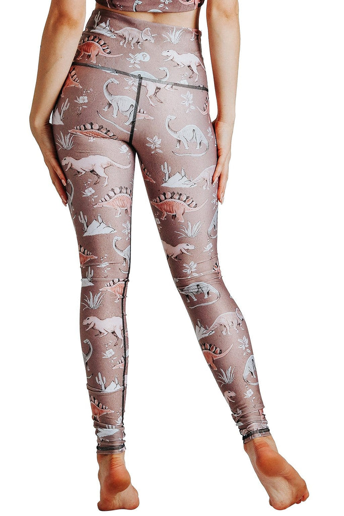 Yoga Democracy  Stokasaurus Printed Yoga Leggings